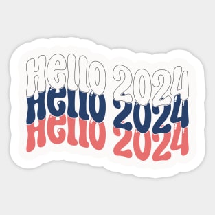 Hello 2024 Sticker